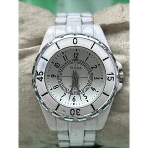 Rosra White And Silver Tone Women’s Quartz Watch